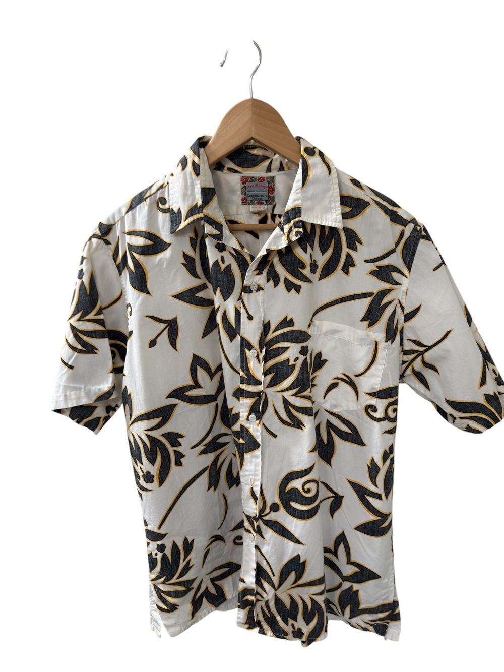 Reyn Spooner Size L Commemorative Classics 100 % Cotton Shirt Hawaiian Casual